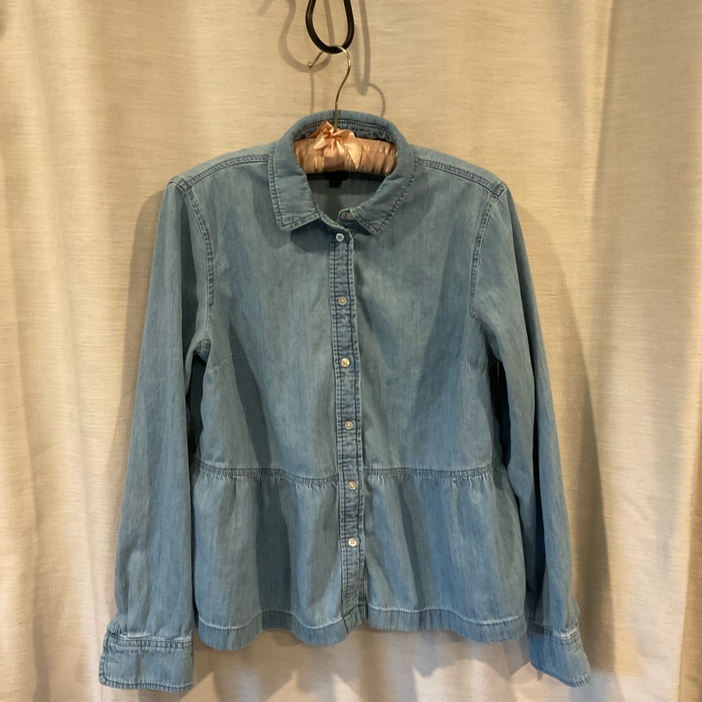 Gap, denim top size medium.